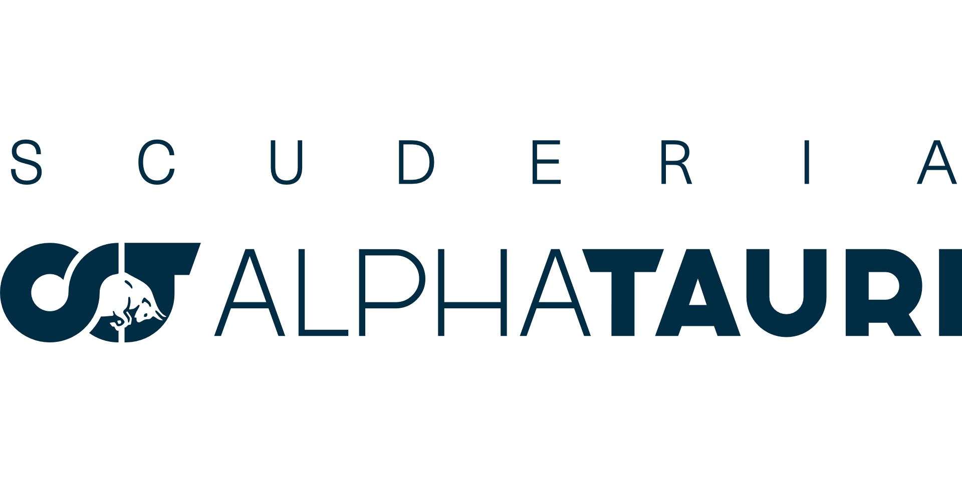 Logotipo de la escuderia Alpha Tauri antiguamente llamada Toro Rosso