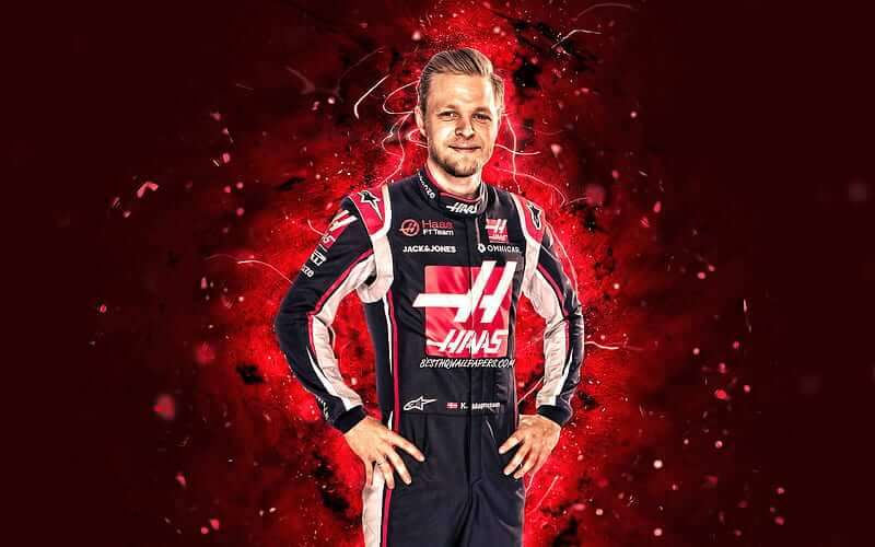 Kevin Magnussen piloto danes, actual piloto de Haas . Hijo de Jan Magnussen ex piloto de la F1