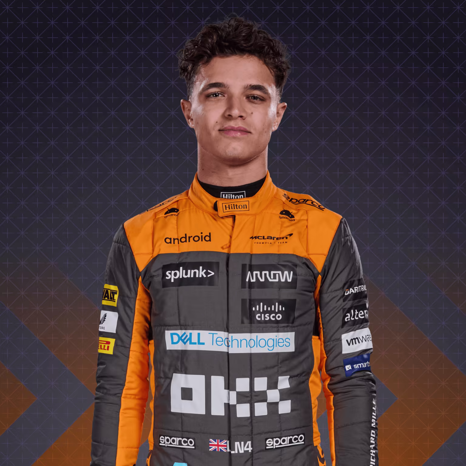 Lando norris , actual piloto de McLaren