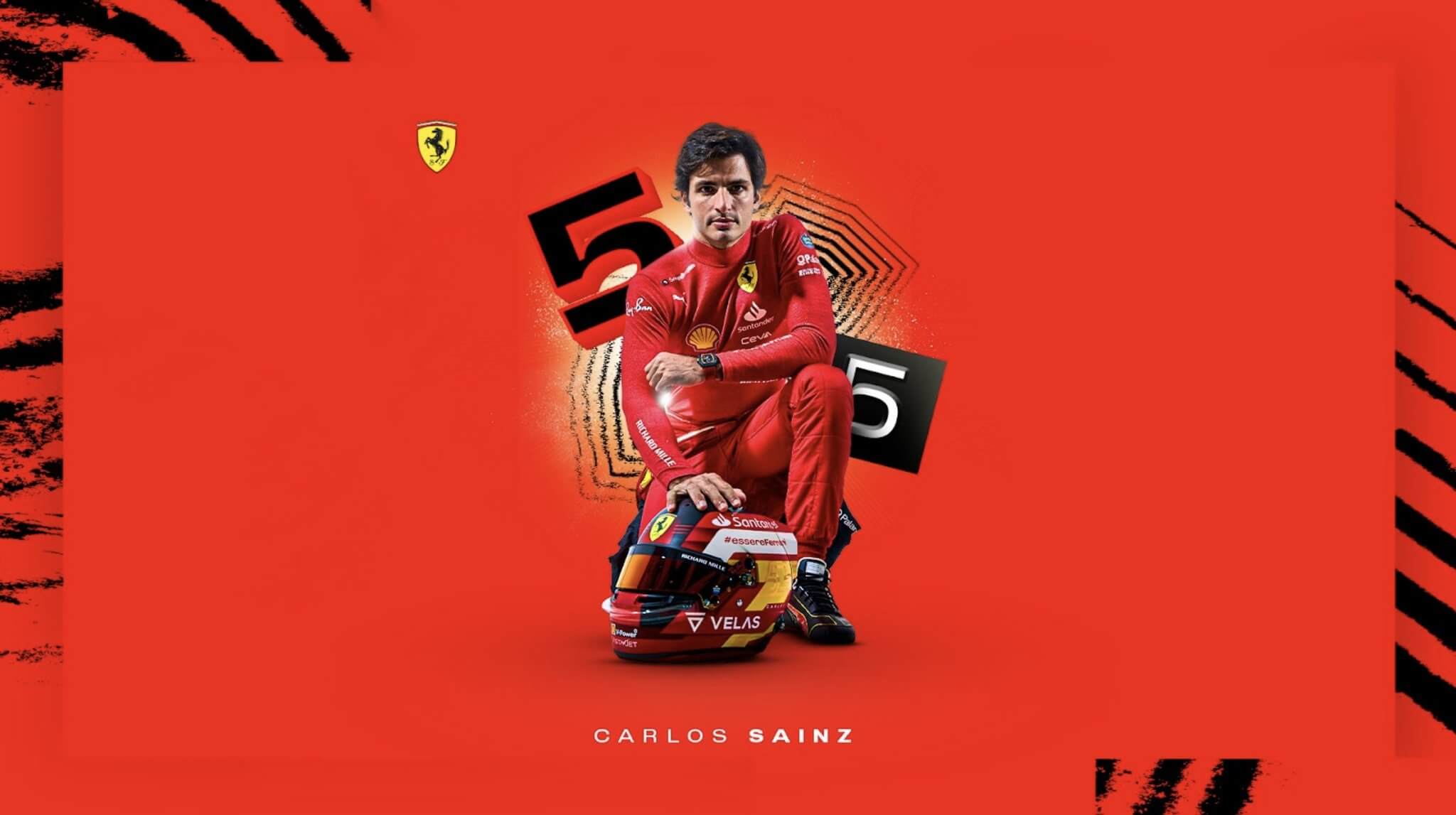 Carlos Sainz es un piloto español actualmente piloto de la escuderia Ferrari