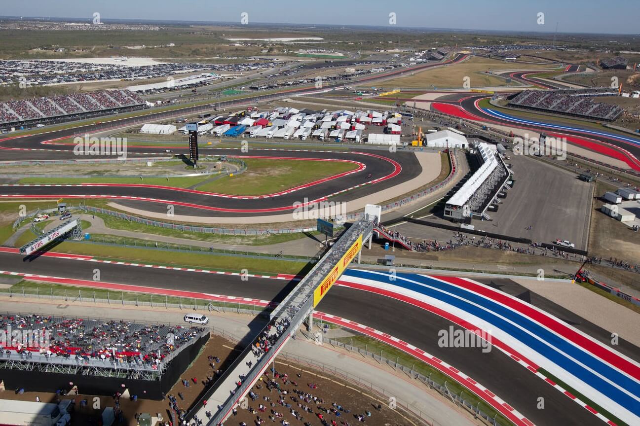 Fotogradia Aerea de la pista de Austin Texas