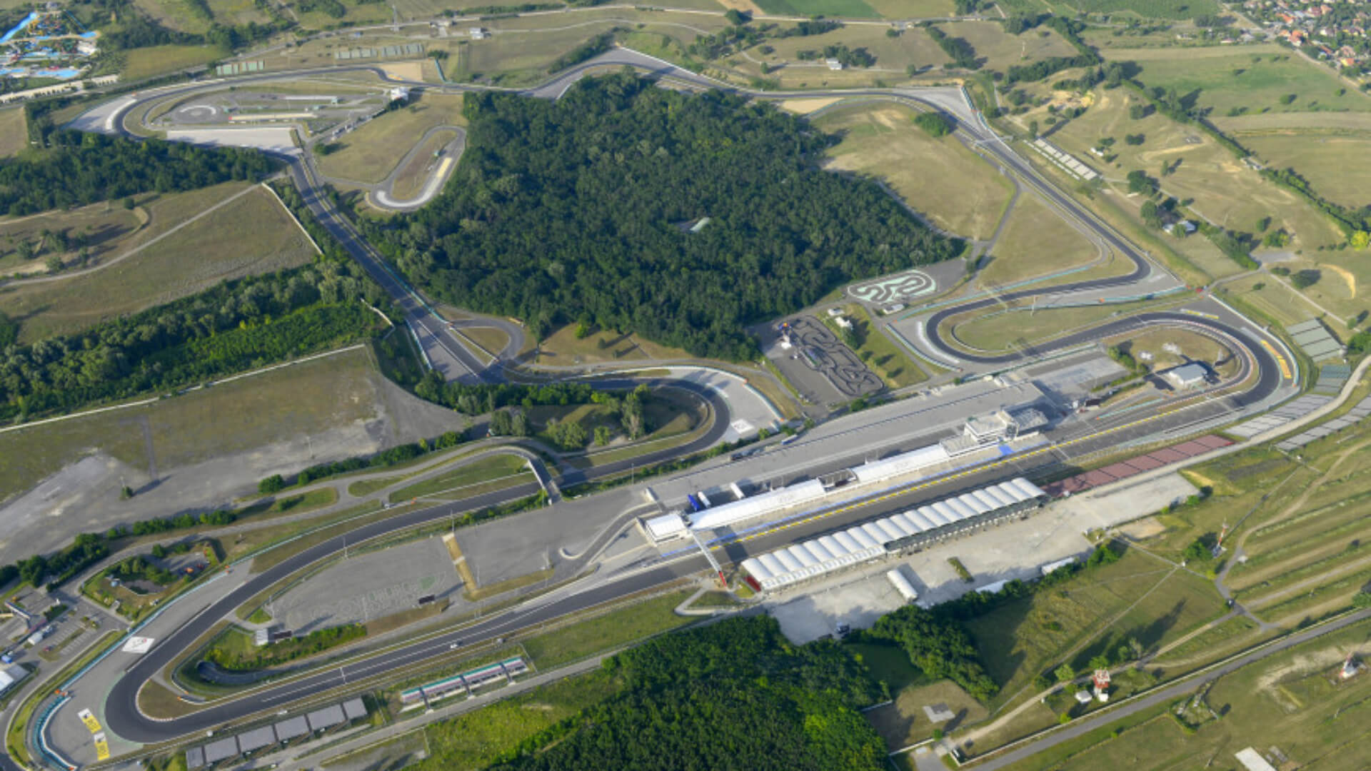 Imagen aerea de la pista Hungaroring de Hungria