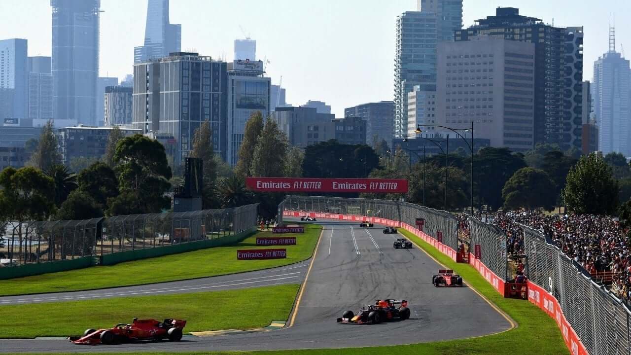 Fotografia de la curva 12 del circuito de melbourne