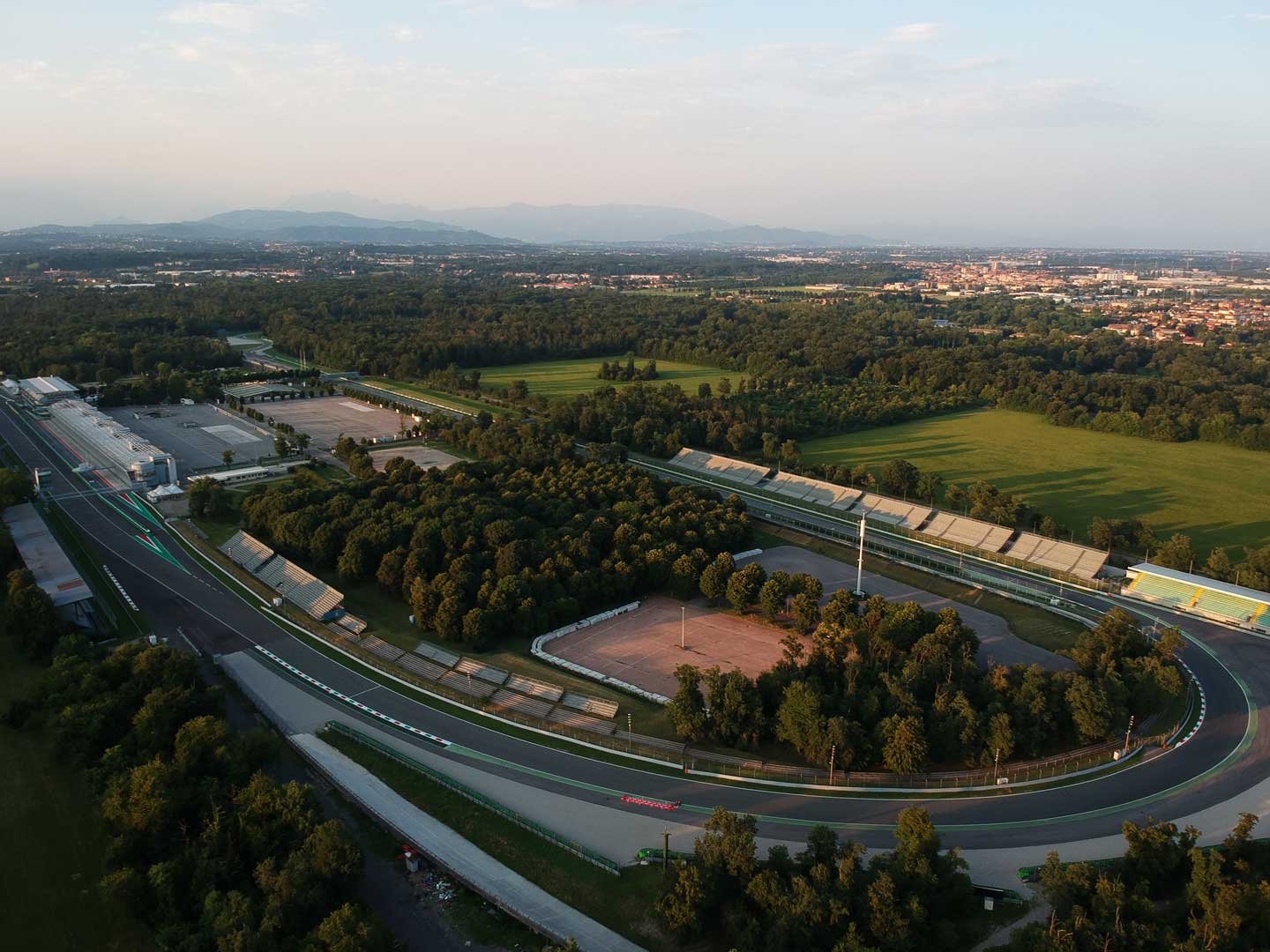 Fotografia de la curva 11 del circuito de Monza