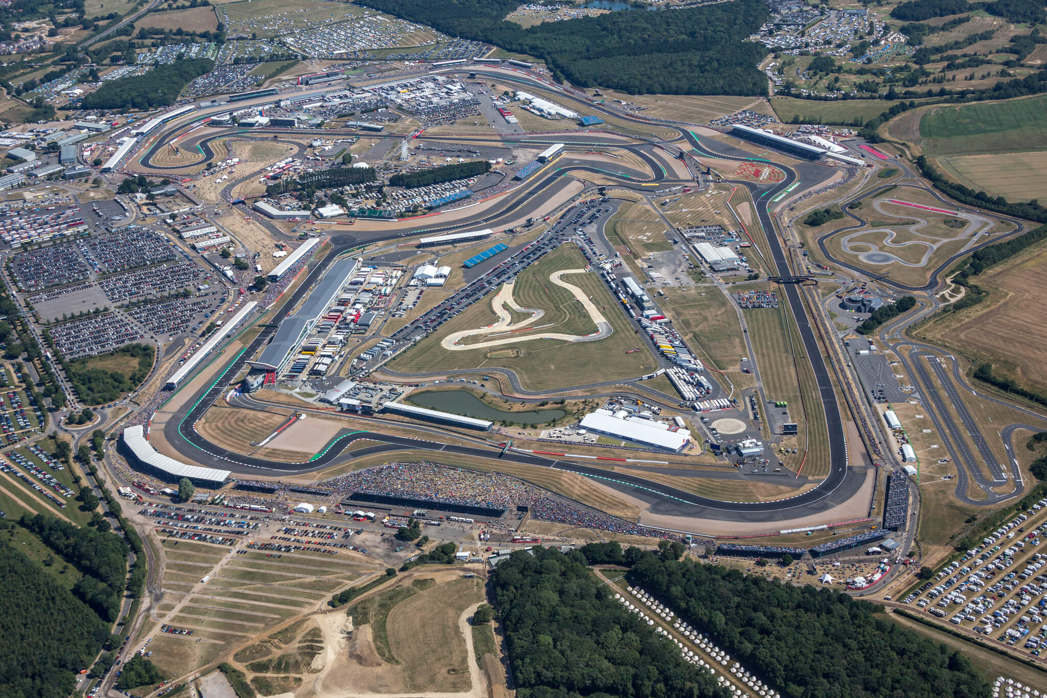 Foto aerea del Circuito de Silverstone