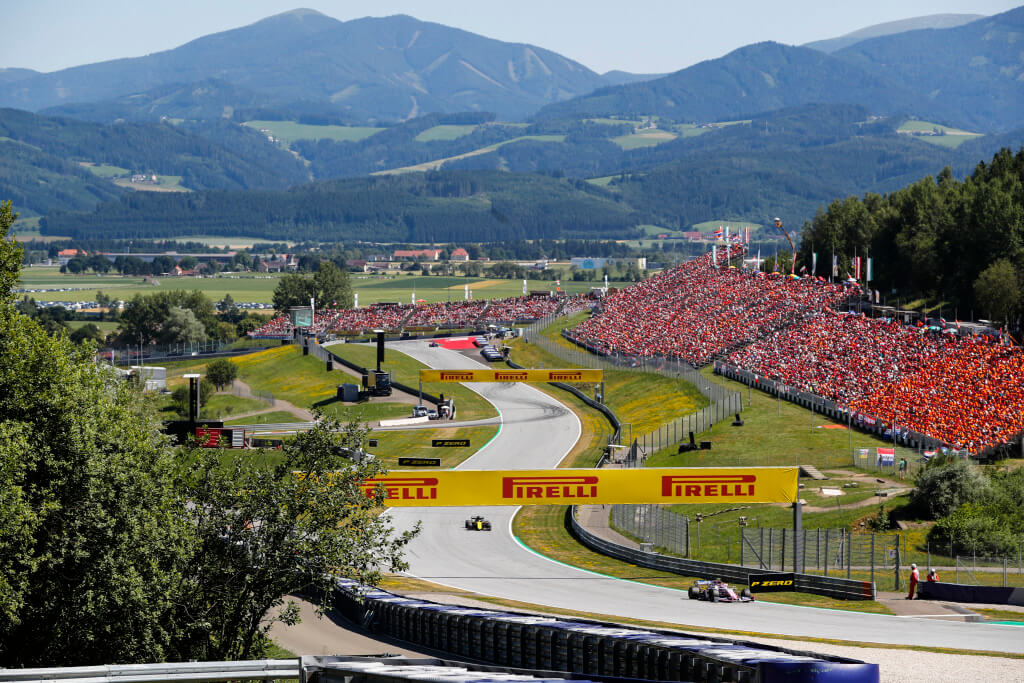 Fotografia de las curvas del circuito RedBull Ring