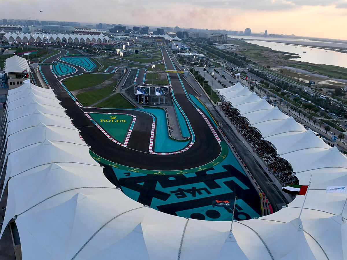 Foto de la curva 7 del circuito de abu dabi