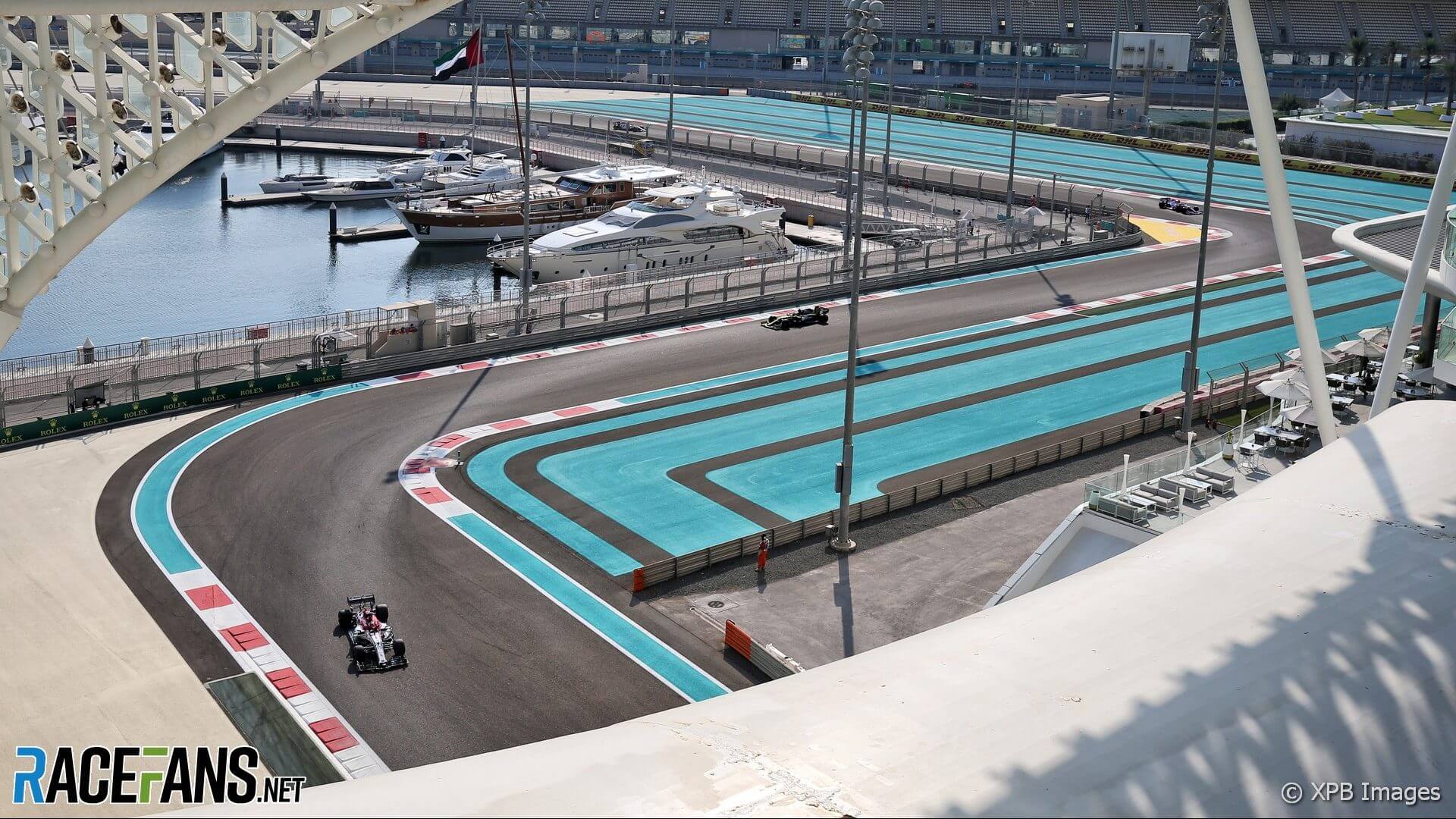 Fotografia de la curva 19 del circuito de Yas Marina