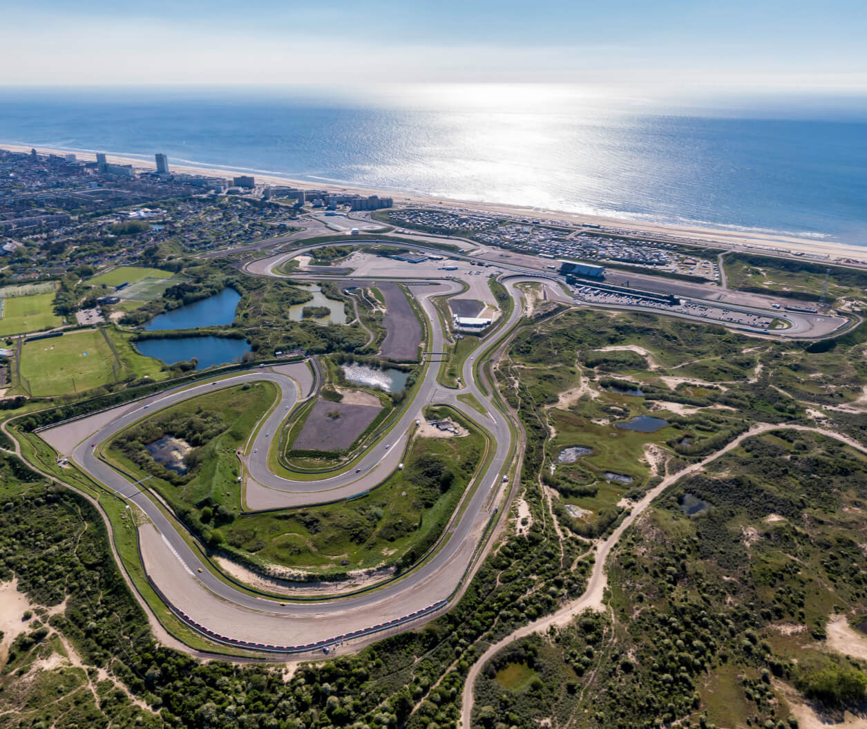 Fotografia aerea del circuito de Zandvoort
